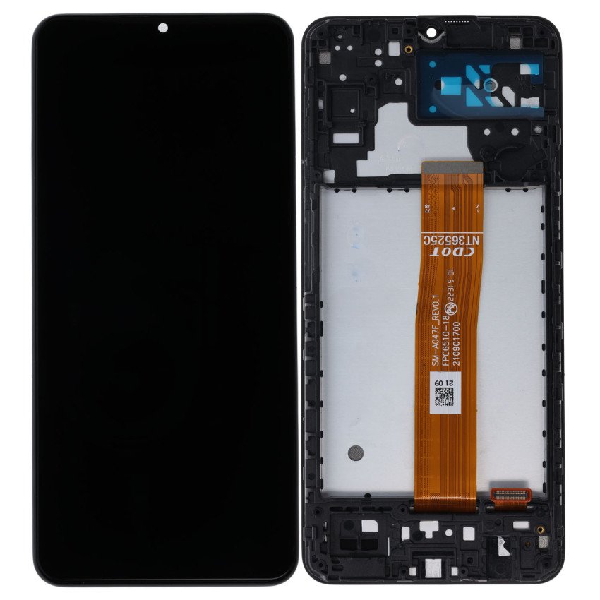 Incell Οθόνη LCD με Μηχανισμό Αφής Assembly και Πλαίσιο για Samsung Galaxy A04S A047F / A04 Core  - Χρώμα: Μαύρο