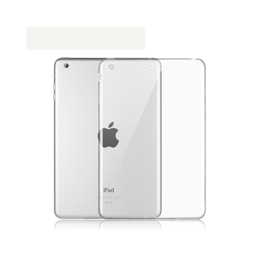 Θήκη Πλάτης Σιλικόνης Απλή για Apple iPad Mini 1/2/3 - Χρώμα: Διάφανο