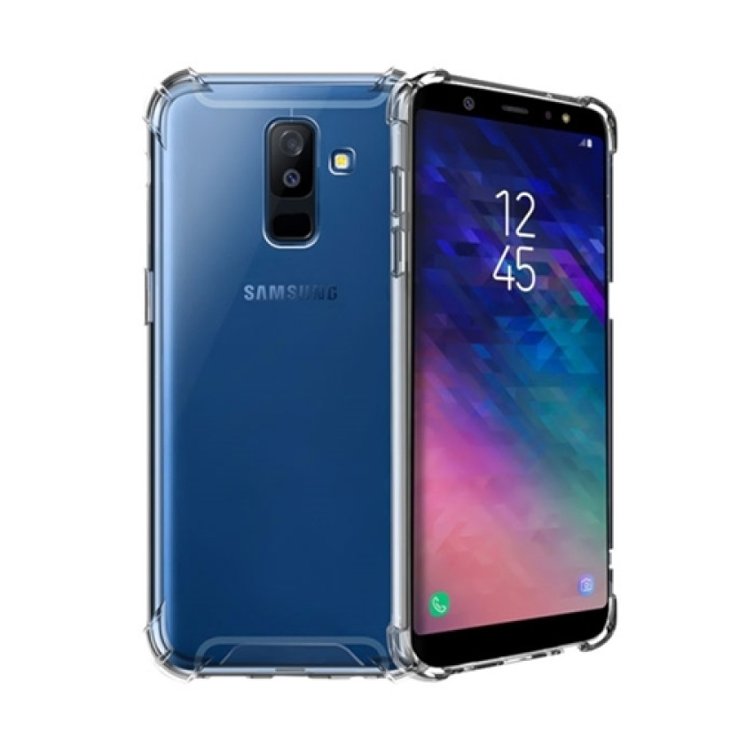 Θήκη Πλάτης Σιλικόνης Anti Shock για Samsung A605F Galaxy A6 Plus 2018 - Χρώμα: Διάφανο