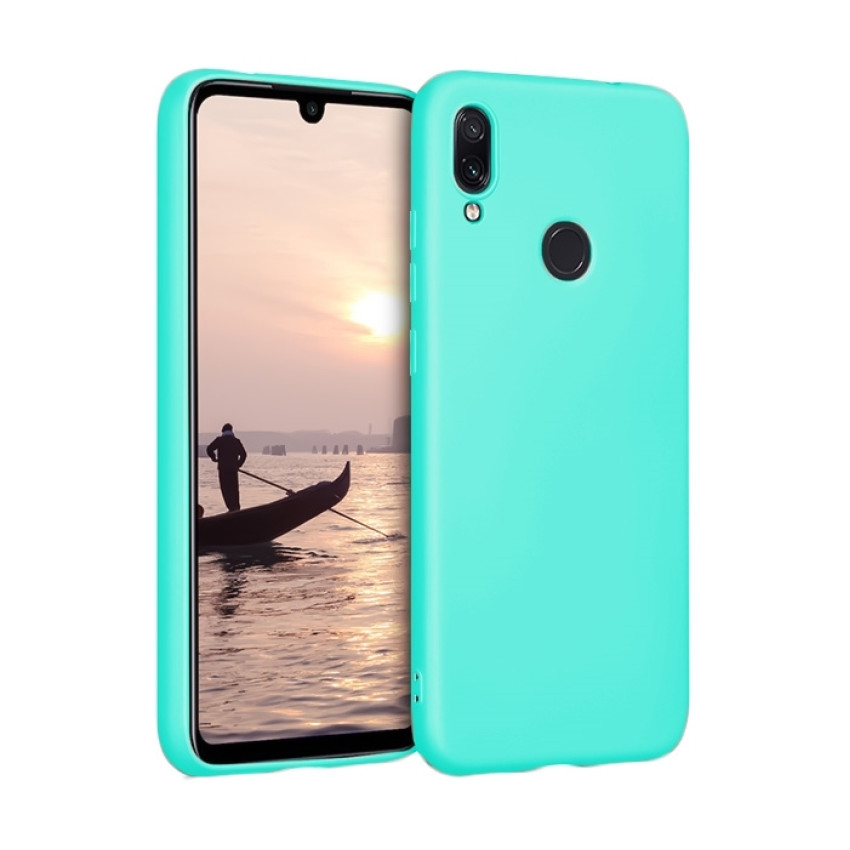 Θήκη Πλάτης Σιλικόνης Απλή για Xiaomi Redmi Note 7/7 Pro - Χρώμα: Τιρκουάζ