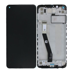 OEM Οθόνη LCD με Μηχανισμό Αφής και Πλαίσιο για Xiaomi Redmi Note 9 - Χρώμα: Μαύρο
