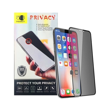 Privacy Full Cover Full Glue Τζαμάκι Προστασίας Οθόνης για Xiaomi Redmi Note 11 Pro - Χρώμα: Μαύρο
