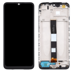 OEM Οθόνη LCD με Μηχανισμό Αφής και Πλαίσιο για Xiaomi Redmi 9A  / Redmi 9C - Χρώμα: Μαύρο