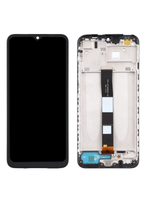 OEM Οθόνη LCD με Μηχανισμό Αφής και Πλαίσιο για Xiaomi Redmi 9A  / Redmi 9C - Χρώμα: Μαύρο