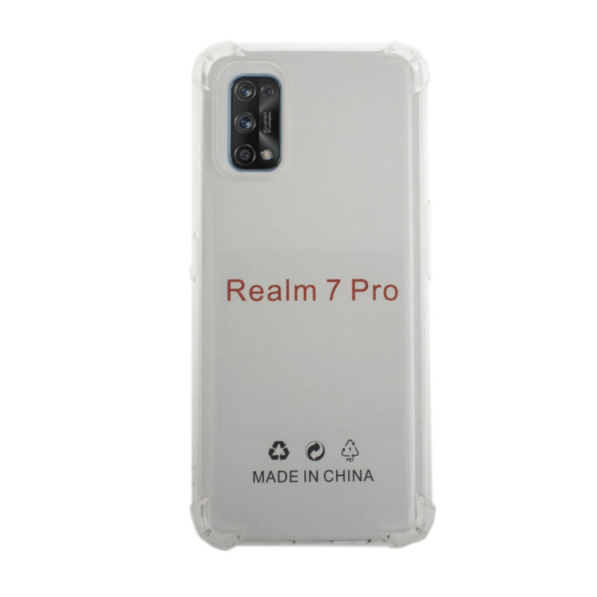 Θήκη Πλάτης Σιλικόνης Anti Shock για Realme 7 Pro - Χρώμα: Διάφανο