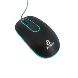 Jeqang JW-310 Wired Mouse - Color: Black-Blue