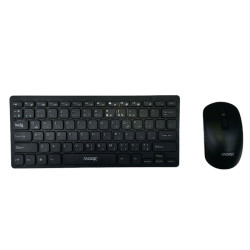 RAOOP MK666 Wireless Keyboard & Mouse Combo - Color: Black