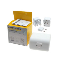 All In One EU/USA/UK/AUS/CHINA Travel Power Adapter - Color: White