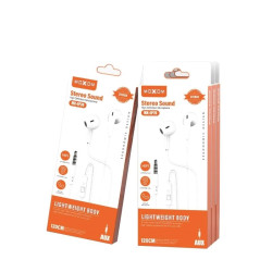 Moxom MX-EP70 Earbuds Stereo Sound Handsfree with 3.5mm Jack - Color: White