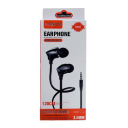 Moxom MX-EP82 Earbuds Stereo Sound Handsfree with 3.5mm Jack - Color: Black