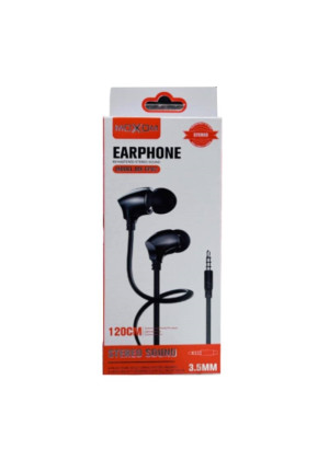 Moxom MX-EP82 Earbuds Stereo Sound Handsfree με Βύσμα 3.5mm Χρώμα: Μαύρο