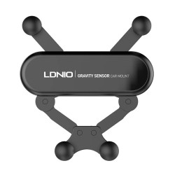 LDNIO MG03 Mobile Car Mount for Air Vent with Adjustable Hooks - Color: Black