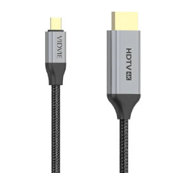VIDVIE HD01 Type-C to HDMI 2.0 Cable 4K Resolution 60hz 2m - Color: Dark Gray