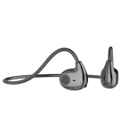 VIDVIE BT871 Sweatproof Bluetooth Headphones Air conduction Sports Wireless Headset - Color: Black