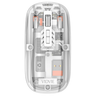 VIDVIE KB07 Επαναφορτιζόμενο Ασύρματο Οπτικό Ποντίκι - Χρώμα: Λευκό