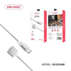 VEN-DENS VD-DCA09 60W Charging & Data Transfer Cable Type-C to Mag2 (2m) - Color: Black