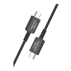 VEN-DENS VD-DCB02 Type-C to Type-C 240W Super-Fast Charging & Data Transfer Cable 1.8m - Color: Black