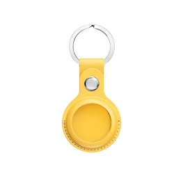 COTECi 86001-YL PU Keychain Case for AirTag - Color: Yellow