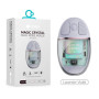 COTECi 84011-PE Magic Crystal Mouse Transparent Texture Dual-mode Mouse, Silent & Not Disturbing, Smart Percussion - Χρώμα: Βιολετί