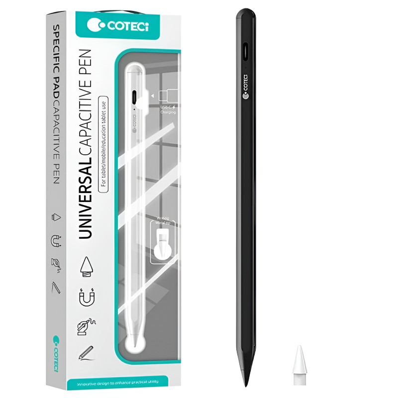 COTECi IP-020-BK P8 Ψηφιακή Γραφίδα Αφής για iOS, Windows & Android Tablets - Χρώμα: Μαύρο