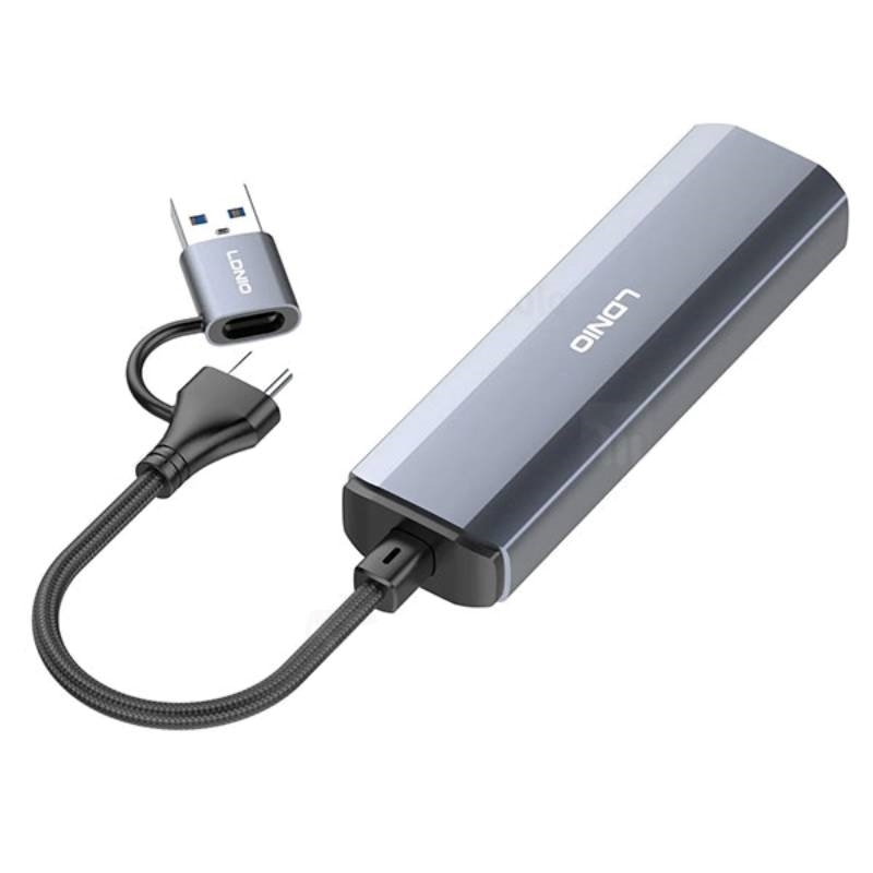 LDNIO DS-134UC 2in1 Hub Adapter Type-C & USB-A to 4x USB 3.0 για Μεταφορά Δεδομένων & Φόρτιση Κινητού Τηλεφώνου LDNIO DS-134UC 2in1 Hub Adapter Type-C & USB-A to 4x USB 3.0 για Μεταφορά Δεδομένων & Φόρτιση Κινητού Τηλεφώνου