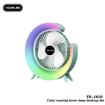 YESPLUS YS-1610 Επιτραπέζιος Ανεμιστήρας με Φωτάκι Νυκτός RGB - Χρώμα: Πράσινο YESPLUS YS-1610 Επιτραπέζιος Ανεμιστήρας με Φωτάκι Νυκτός RGB - Χρώμα: Πράσινο