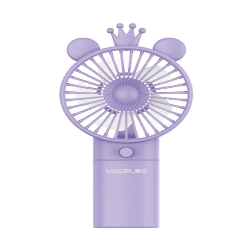 YESPLUS YS-1614 Επαναφορτιζόμενο Mini Ανεμιστηράκι Χειρός - Χρώμα: Μωβ
