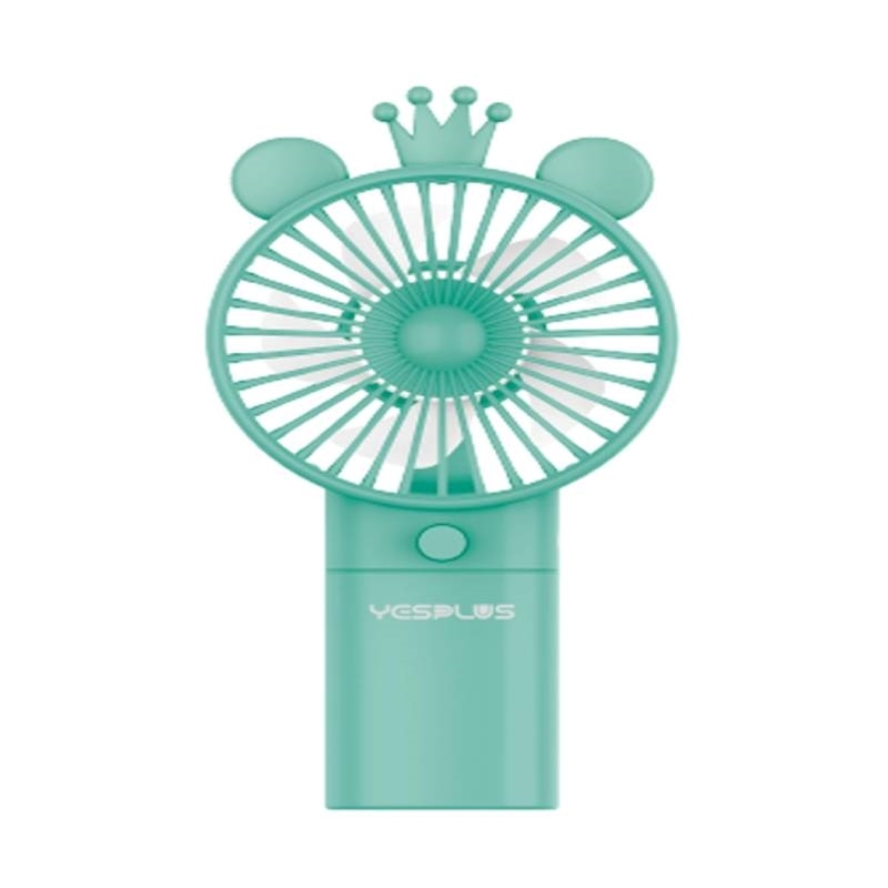 YESPLUS YS-1614 Επαναφορτιζόμενο Mini Ανεμιστηράκι Χειρός - Χρώμα: Πράσινο