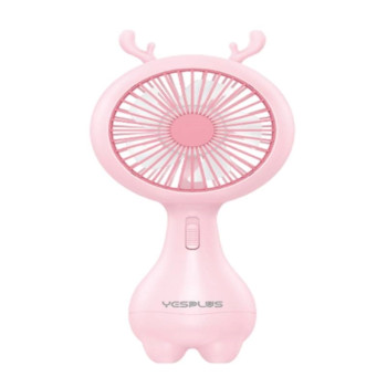 YESPLUS YS-1613 Επαναφορτιζόμενο Mini Ανεμιστηράκι Χειρός - Χρώμα: Ροζ