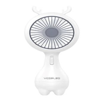 YESPLUS YS-1613 Επαναφορτιζόμενο Mini Ανεμιστηράκι Χειρός - Χρώμα: Λευκό