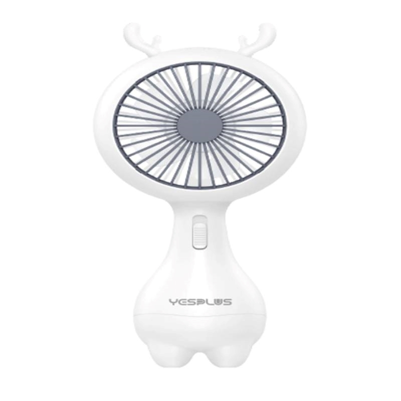 YESPLUS YS-1613 Επαναφορτιζόμενο Mini Ανεμιστηράκι Χειρός - Χρώμα: Λευκό