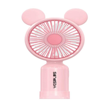 YESPLUS YS-1609 Επαναφορτιζόμενο Mini Aνεμιστηράκι Χειρός - Χρώμα: Ροζ
