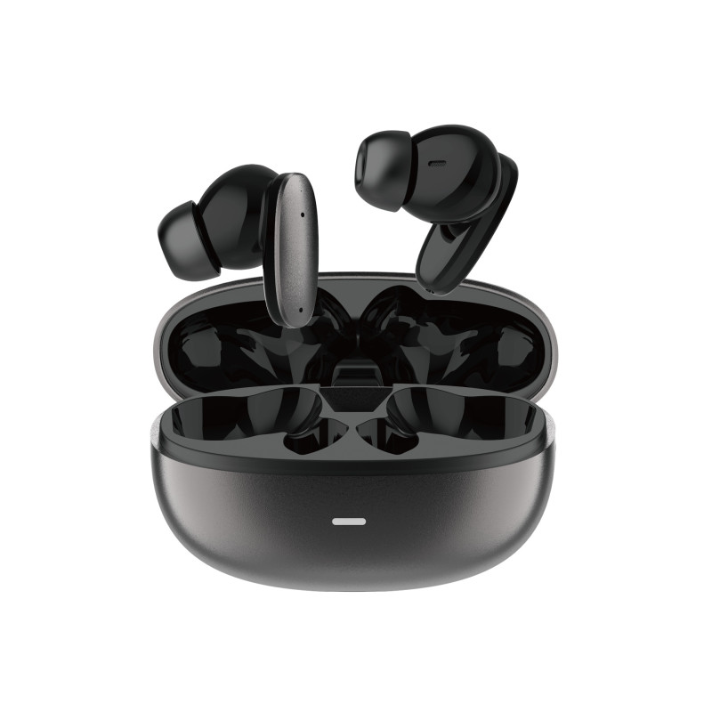 TUQIN QW24 Ασύρματα Bluetooth Ακουστικά με Θήκη Φόρτισης True Wireless Stereo Earbuds - Χρώμα: Μαύρο