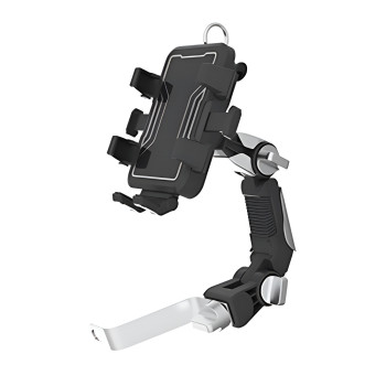 NINE MT2301 Βάση Κινητού Μοτοσυκλέτας για τον Καθρέπτη - Χρώμα: Μαύρο