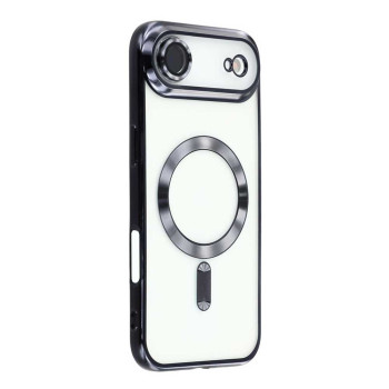 Θήκη Πλάτης Σιλικόνης με Ενσωματωμένο Τζαμάκι Κάμερας & Magsafe για iPhone 17 Air - Χρώμα: Μαύρο