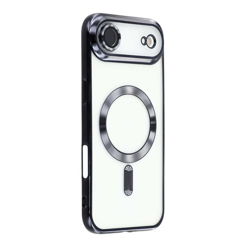 Θήκη Πλάτης Σιλικόνης με Ενσωματωμένο Τζαμάκι Κάμερας & Magsafe για iPhone 17 Air - Χρώμα: Μαύρο Θήκη Πλάτης Σιλικόνης με Ενσωματωμένο Τζαμάκι Κάμερας & Magsafe για iPhone 17 Air - Χρώμα: Μαύρο