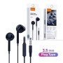 VIDVIE HS655 Handsfree Ακουστικά με Βύσμα 3.5mm Jack & Ενσωματωμένο Μικρόφωνο HD & Κουμπί Απάντησης - Χρώμα: Μαύρο