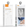 VIDVIE HS667 Handsfree Ακουστικά με Βύσμα Lightning & Ενσωματωμένο Μικρόφωνο & Κουμπί Αύξησης/Μείωσης Έντασης Ήχου - Χρώμα: Λευκό