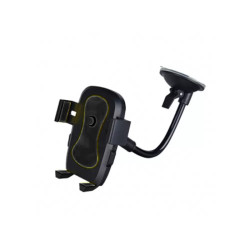 Car Mobile Phone Holder Long Neck Holder with Hooks - Color: Black