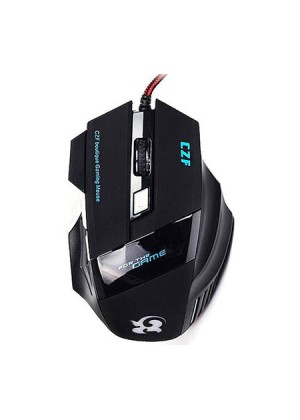 Optical Mouse T6 Ποντίκι με RGB Φωτισμό 7 LED - Χρώμα: Μαύρο