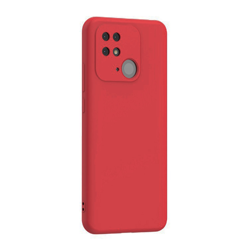 Θήκη Πλάτης Σιλικόνης Soft για Xiaomi Redmi 10C - Χρώμα: Κόκκινο