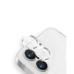 Camera Lens Full Cover Tempered Glass for iPhone 16 / 16 Plus - Color: Transparent