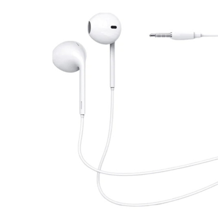 Wired Earphones PZX 1551 Headset Ενσύρματα Ακουστικά - Χρώμα: Λευκό