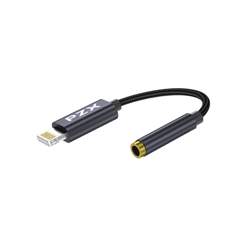 PZX 1506 Αντάπτορας Lightning Male σε 3.5mm Female Audio Jack - Χρώμα: Μαύρο