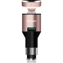 Fineblue F-458 2.4A Total Current Car Charger with One USB Port and Bluetooth Headphone Color: Rose Gold