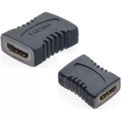 Andowl Q-JC14 HDMI Female to HDMI Female Converter 1 Piece Bulk - Color: Black