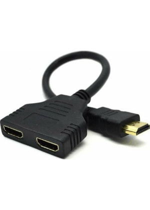 Andowl Q-C29 Μετατροπέας HDMI Male σε HDMI 2x Female - Χρώμα: Μαύρο