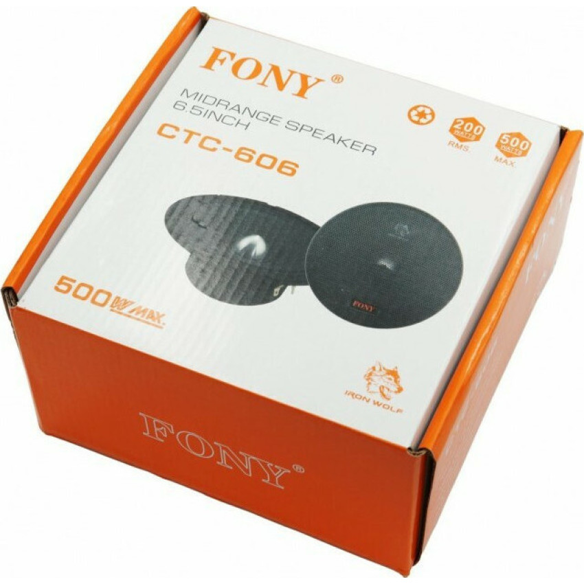 FONY CTC-606 Ηχείο Αυτοκινήτου 6.5" με 200W RMS (Midrange)