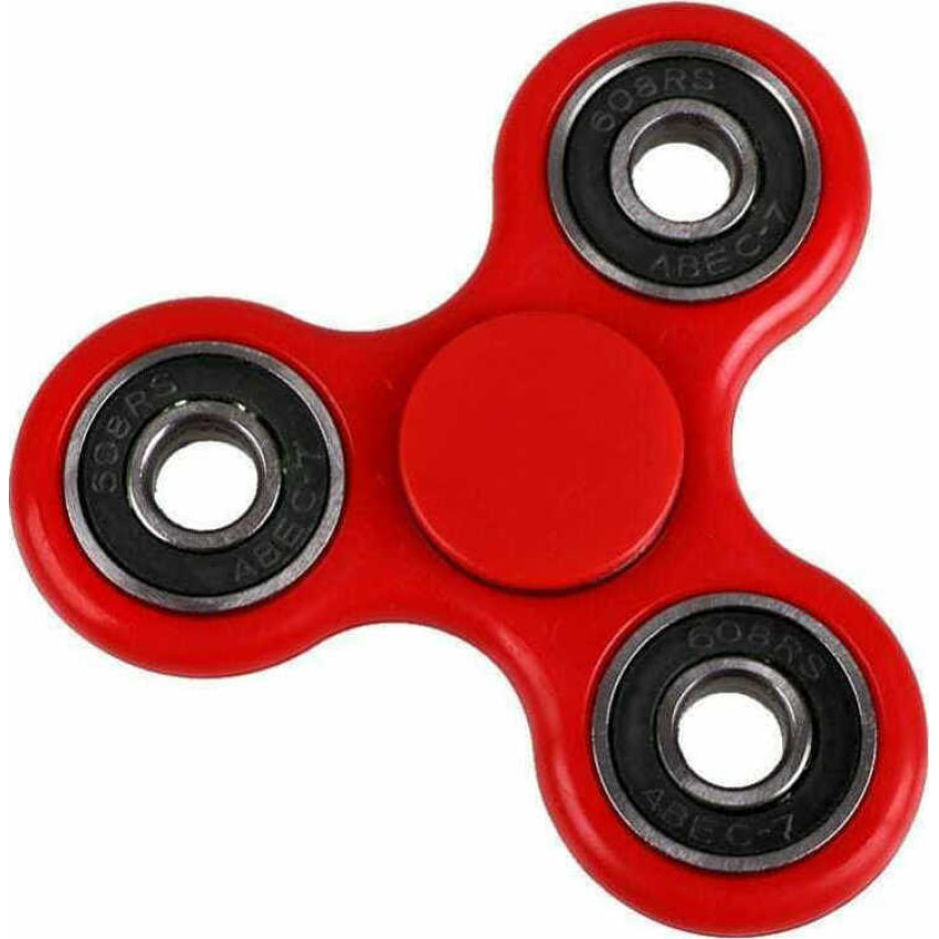 Αγχολυτικό Πλαστικό Παιχνίδι Fidget Spinner 5962-k - Χρώμα: Κόκκινο - Μαύρο