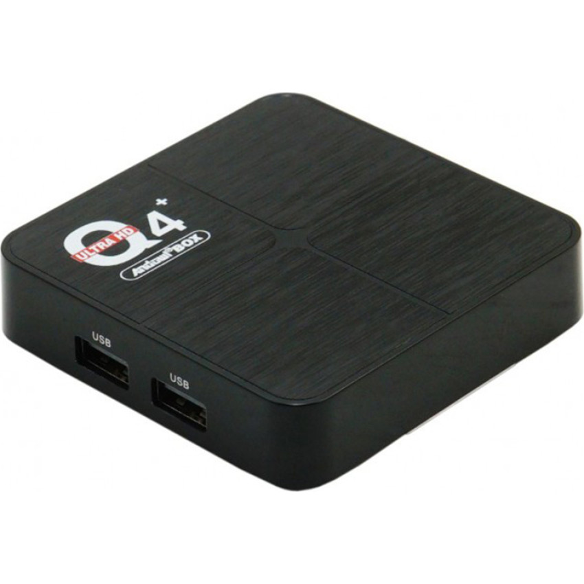 Smart TV Box Andowl 4GB + 64GB Q4 Mini Android 10 Ultra 6K με Ασύρματο Πληκτρολόγιο Μαύρο